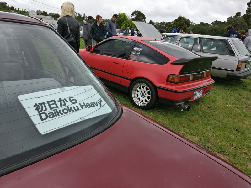 Don’t know what Daikoku Heavy means but it appears to be the latest meme. Was on both of these cars if you look closely enough